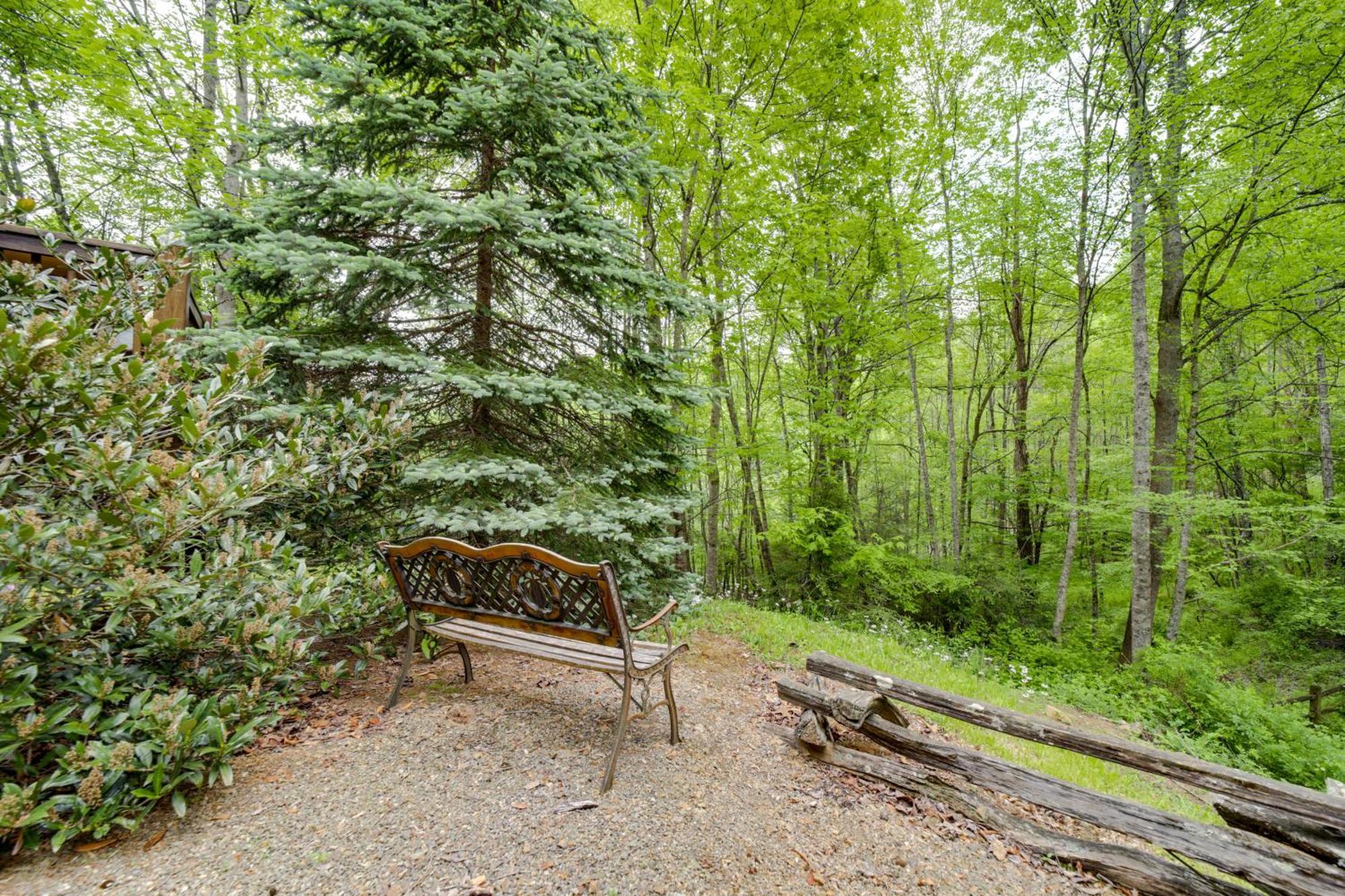 Peaceful Smoky Mountain Cabin With Deck And Fire Pit! Waynesville Kültér fotó